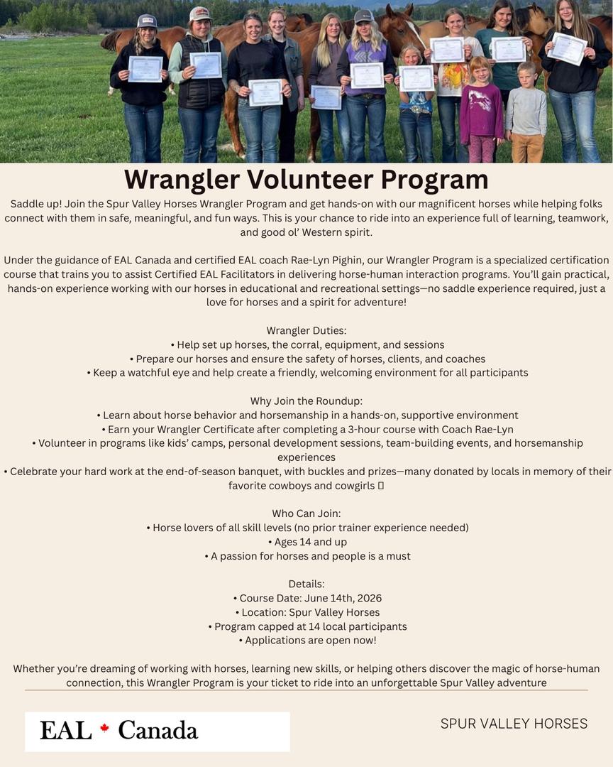 Volunteer Wrangler Program