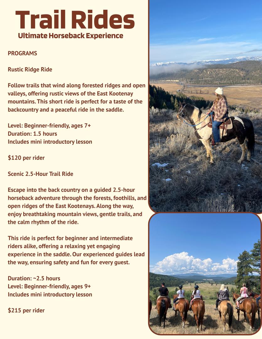 Scenic 2.5-Hour Trail Ride